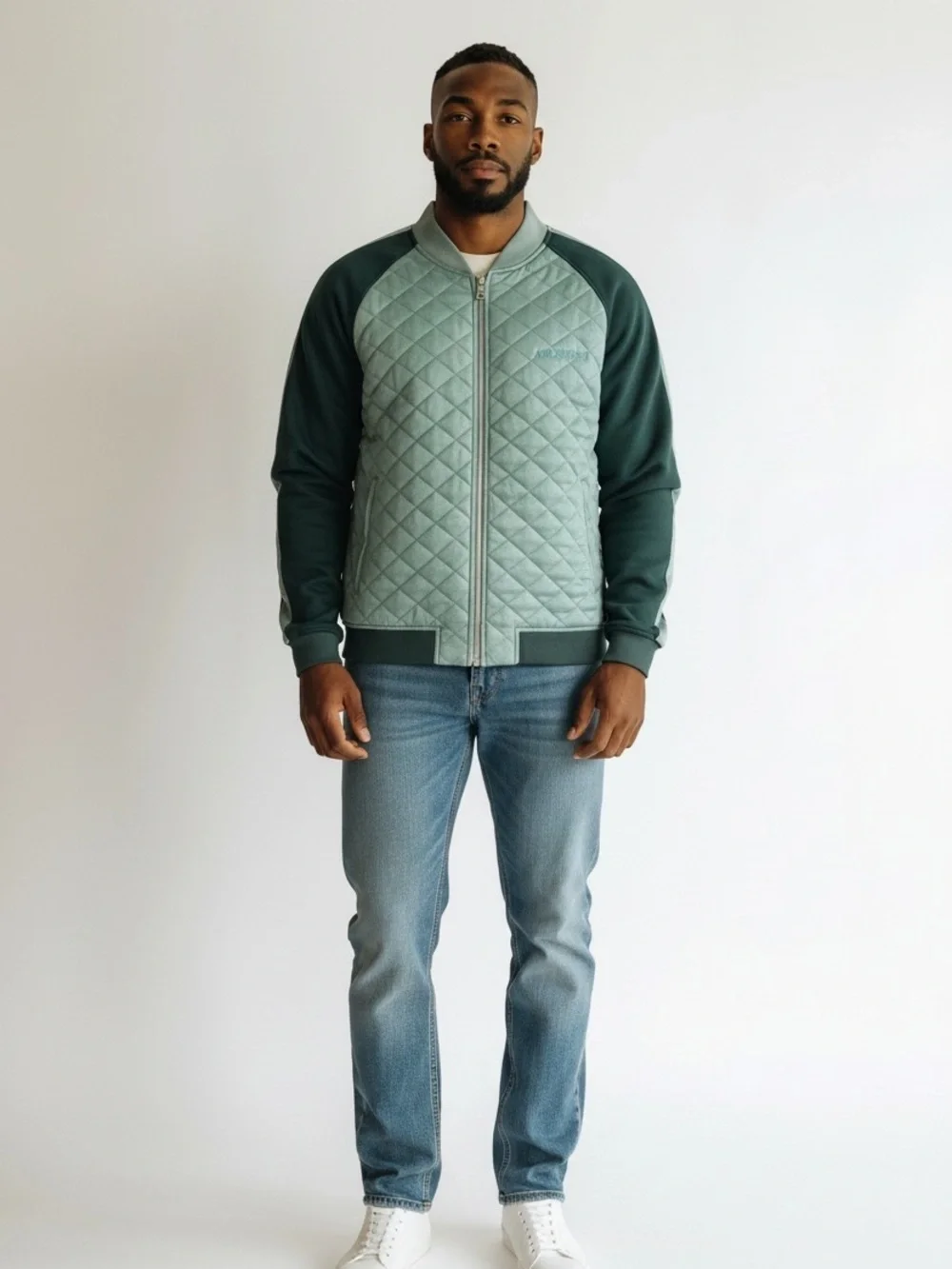 Jordan Remastered Quilted Zip Up Jacket extremely rare color Teal